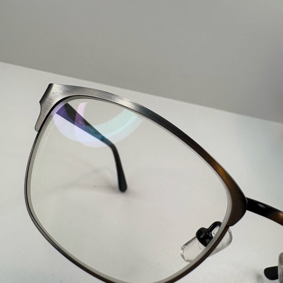 FRAMES ONLY - Eyebuydirect Upper East 55•18•140 Grey/Silver Eyeglasses unisex - Picture 8 of 12